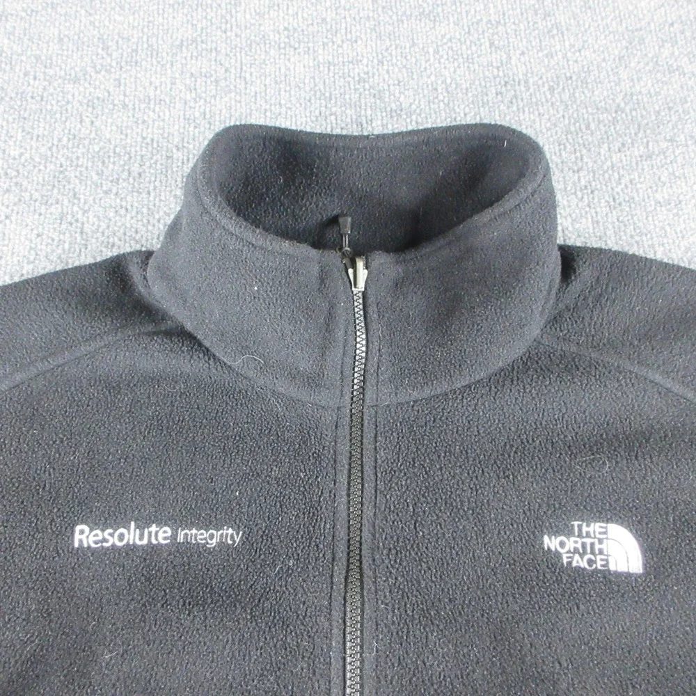 The North Face Jacket Mens 2XL Black Fleece Full Zip Resolute Medtronic Outdoor